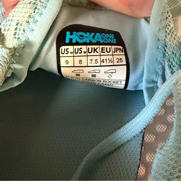 Hoka One One EVO Carbon Rocket running shoes size 9 woman’s 8 men’s - Picture 9 of 11